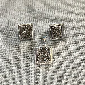 Elegant Sterling Silver Jewelry Set